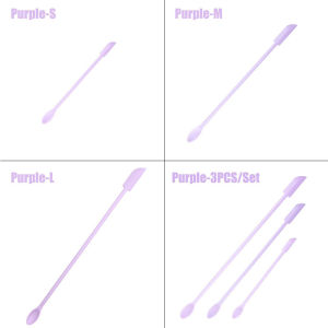 ★Same Day Shipping★ Creative Silicone Mini Small Tip Spatula Cosmetic Bottle Spatula Jam Double-head Spatula Heat-Resistant Foundation Makeup Tools