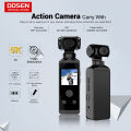 DOSEN Mini K85 Action Camera 5K/30FPS Video 270° Rotation 30M Waterproof WiFi Connection Motorcycle Camera. 