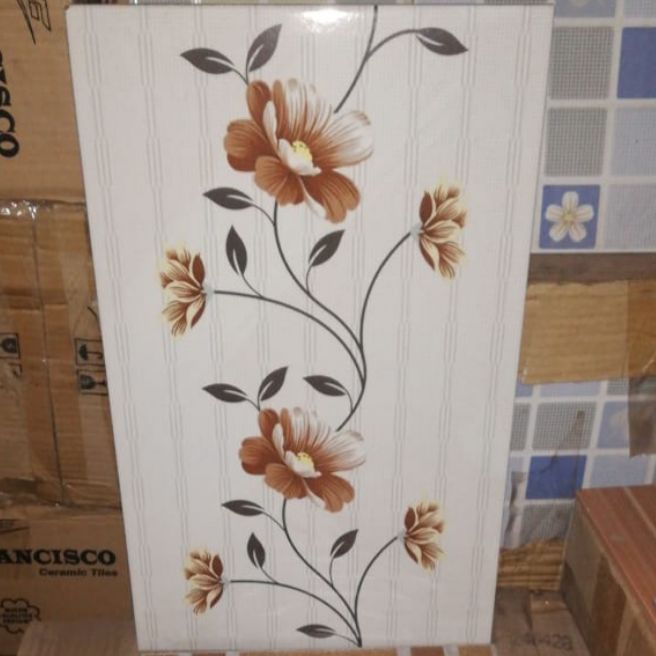 Keramik dinding uk 25x40 motif bunga arosy