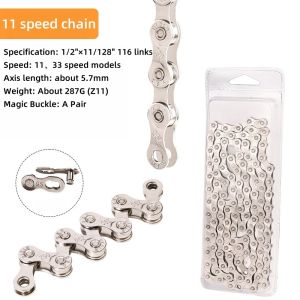 Road Bike Chain 8/9/10/11/12 Speed Anti-Wear 116 Links Chain MBT Speed Shift Chain Compatible with Shimano and SRAM