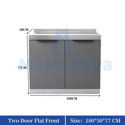MaMaMiya Kitchen Sink Cabinet Set Stainless Steel Gas Stove Cabinet Multi-Function Storage Organizer For Home