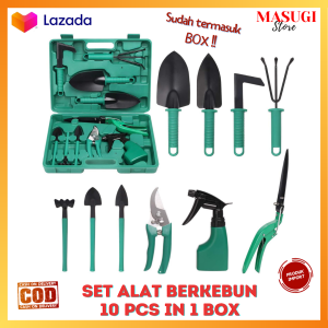 Set Alat Berkebun Kebersihan Taman Pekarangan EPOCH Set Sekop Tanaman Shovel Spade Gardening Tools 10 PCS