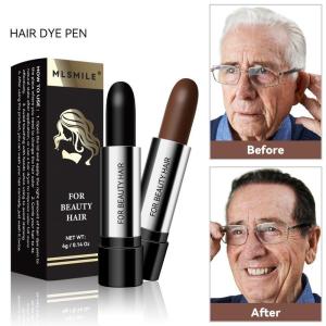 Black Brown One-Time Hair Dye Pen Instant Gray Root Coverage Hair Color Cream Stick Penicl Fast Temporary Cover Up White Hair