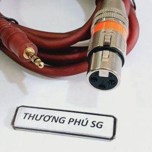 Cáp 3.5 ly ra Canon Cái dài 1.5m / 2.2m (Chuẩn 3.5 ly (3 điểm cực) ra Canon Cái)