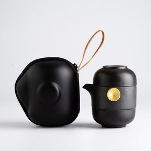 Outdoor Portable Travel Tea Set Quik Cup A Pot Of Two Simple Ceramic Teapot Teacups