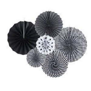 Papper Fan Set Hiasan Ulang Tahun Paket Kombinasi Paper Fan Kombinasi