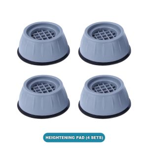 Goldstar Upgrade Fridge Stand Mobile Base with  and 8 Strong Feet  Adjustable Furniture Dolly for Washer Dryer Washing Machine base Stand Pedestal Refrigerator Stand (Black)