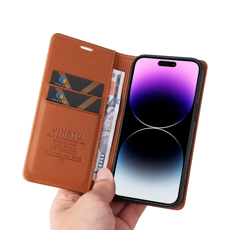 Compatible With Huawei Y6P Case Wallet, With Card Slot PU Leather Flip