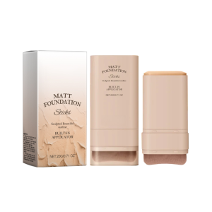 Korea Flawless Double Eraser Foundation Stick Hydrating Skin Concealer Long Lasting with Brush Head Hydrating No Makeup Removal带刷子粉底棒