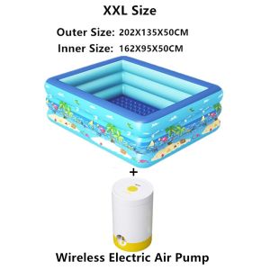 Inflatable Swimming Pool & Float  Kids Bathtub with Bath Toys for Home & Summer