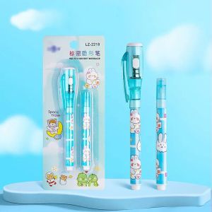 DITIPOO Biến mất một cách bí ẩn Bút vô hình với Bộ nạp Với ánh sáng nhỏ Đèn LED UV Bút tin nhắn bí mật Sáng Tạo Bút gel Bút đánh dấu vô hình dễ thương Nhật ký bí mật
