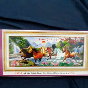 [ MỚI]Tranh đính đá mã đáo thành công kích thước lớn Lv030(120x60cm) Lv031(160x70cm) Lv032(200×85cm)[Tranh Hà Đoàn]