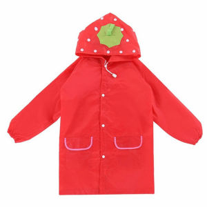 Rain Coat Kids Baju Hujan Kanak-Kanak Baby Raincoat Children Raincoat Waterproof Conjoined With Schoolbag Position Both Student Material Long Children Cartoon Rain Coat Cute Animal Funny Raining Waterproof Cover Kids Rainwear