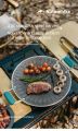 Naturehike Barbecue Grill Pan Portable Lightweight Multipurpose Foldable Non-Stick Stainless Steel Baking Pan Tray Cooking Grill Frying Pan Partition Heating Design Outdoor Camping. 
