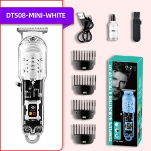 Hair Clipper For Men Original Razor Rechargeable Professional Hair Clipper Transparent Styling Diy Shaver For Men Bass Noise Intelligent Digital Display Accessories Organizer Holder Sculpting Oily Hair Childrens Carving Adult Bald Head Gradual Styling
