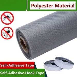 (1-3 Days Delivery)Mosquito Net for Windows Self-adhesive Invisible Mosquito Screens Custom DIY Simple Can Prevent Dengue Fever Window Screen with Sticky Tape