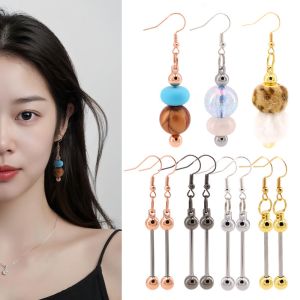 QIXING Stylish DIY Beadable Earrings Long Aesthetic Dangle Earrings Trendy Jewelry Beaded Ear Stud Party
