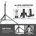 Neewer Photo Studio Backdrop Support System, 10ft/3m Wide 6.6ft/2m High Adjustable Background Stand with 4 Crossbars, 6 Backdrop Clamps, 2 Sandbags, and Carrying Bag. 