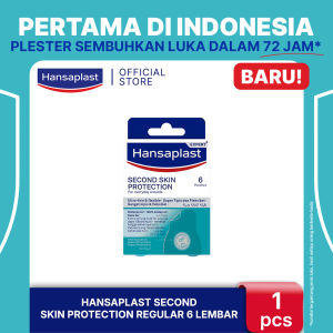 HANSAPLAST Plester Second Skin Regular Isi 6 Plester Hidrokoloid - Menyembuhkan Luka Lebih Cepat