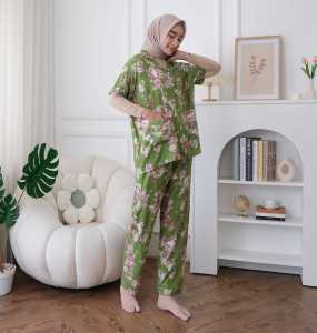 Set baju Tidur wanita bahan rayon Piyama wanita cp Vita