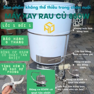 Máy băm xay rau củ cho chăn nuôi gà vịt 3 công suất 850w1200w