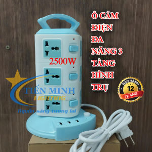 Ổ Cắm Điện Đa Năng Cổng Sạc USB  Nhiều Tầng 2500W chống quá tải