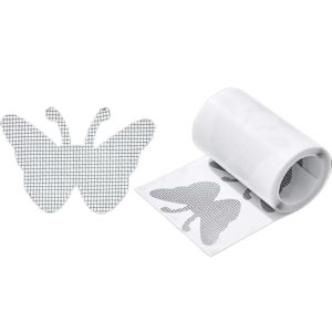 SEMATTI Self-adhesive Window Screen Repair Tape Butterfly Shape Anti-Insect Mosquito Mesh Broken Holes Repair Stickers Durable Waterproof Net Patch