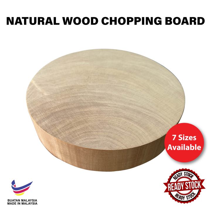 Papan Pemotong Kayu (FREE Handle) / Papan Dagang / Round Wood Chopping Papan Pemotong Kayu (FREE Handle) / Papan Dagang / Round Wood Chopping