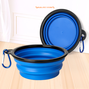 Chén ăn cho Chó Mèo đi du lịch có thể xếp gọn tiện lợi (mẫu mới) - Hara Pet Store