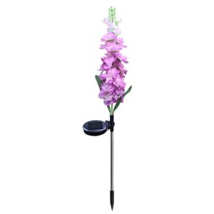 FOUNDTWO Chống thấm nước Đèn cỏ thủy sinh năng lượng trời Hoa mô phỏng Chạy bằng năng lượng trời Đèn cỏ tím năng lượng trời Trang trí Đèn lồng hoa Đèn hoa mô phỏng chống nước ngoài trời Sân vườn