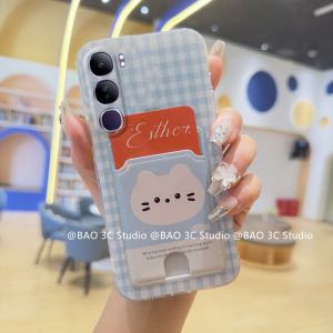 Card Holder Phone Case VIVO V40 Lite V40 Pro V30 Pro V30e V29 V29e V27 V27e 5G 4G New Fresh Retro Fashion Flower Butterfly Polka Dot Bow Tie Casing Ultra-thin Silicone Soft Cover 2024