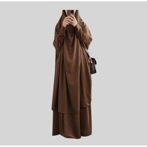 Ramadan Eid abaya prayer sets Baju ekung Muslim prayer dresses for women abaya Muslimah Baju Islam clothing