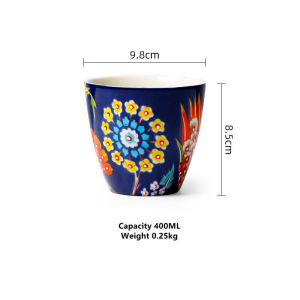 FCOMK American hand-painted ceramic 400ml mug ceramic teacup coffee cup