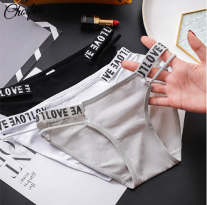 ChoiFoo Choifoo phụ nữ mới của quần lót cotton quần lót thời trang thể thao quần lót có chữ liền mạch tóm tắt cạp trễ đũng quần vải bông kháng khuẩn tóm tắt mát mẻ và thoáng khí mỏng tam giác quần lót