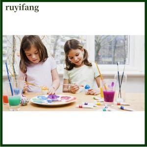 ruyifang 3pcs White Sponge Brush Foam Painting Roller Brush Kids Craft Tool Drawing