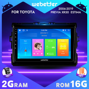 WeBetter TopNavi Android 9inch Touch Screen Car Radio Audio Video Stereo Player For Toyota Previa XR50/Estima 2006/2007/2008/2009/2010/2011/2012/2013/2014/2015-2019 With Bluetooth WiFi SWC MirrorLink Split Screen GPS Navigation