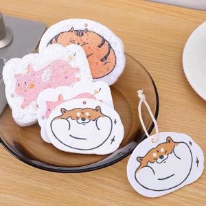 SHT ฟองน้ำทำความสะอาดแบบอัดธรรมชาติสุด ฟองน้ำ ฟองน้ำล้างจาน ผ้าล้างจาน สำหรับห้องครัวผ้าเช็ดจาน ที่ล้างจาน