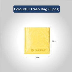 Black Trash Bag Heavy Duty for Everyday Use Durable Leak-Resistant Secure-Fit 9 Sizes 4.8L 3L Household Supplies Bin Liners