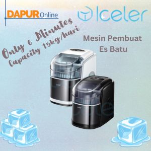 Iceler Mesin Pembuat Es Batu ICR-15BT Kapasitas 15Kg / Hari