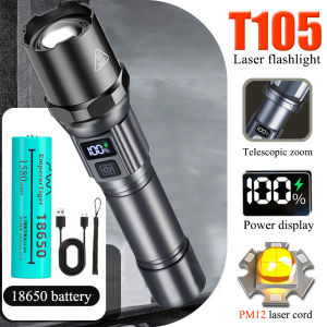 【10-year warranty】Led Flashlight Rechargeable 20000mAh Waterproof with Powerbank Heavy Duty Camping Emergency Light Safety Led Lights heavy duty japan flash light