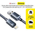 Cáp sạc nhanh Baseus Crystal Shine Series Fast Charging Data Cable USB sang Lighning CAJY000003. 