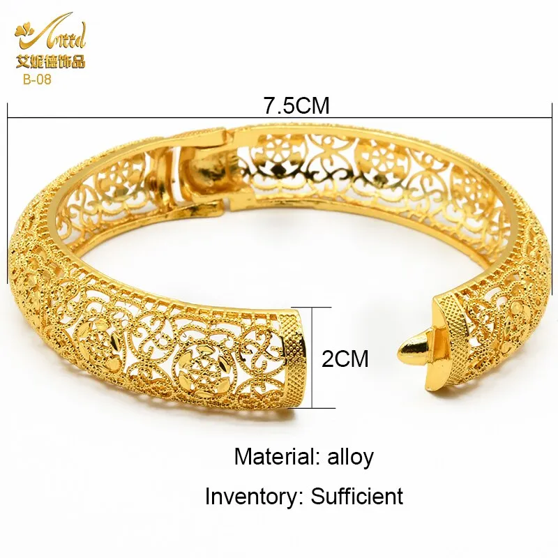 ANIID Bracelets Bangles Charm Women Jewelry Gold Custom Wholesale Designer  24K Plated Chain Femmes Adjustable Luxury