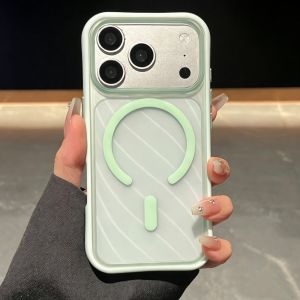 Luxury Shockproof Matte Skin Feel Clear Magnetic Case for iPhone 18 17 16 15 14 13 Pro Max For Magsafe Soft Bumper Armor Cover
