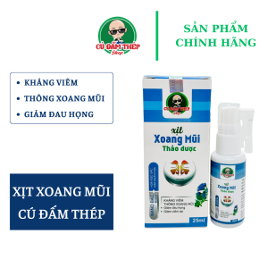 Xịt Xoang Mũi Thảo Dược Cú Đấm Thép 25ML Hết Viêm Xoang Khoang Mũi Thông Thoáng Sạch Mũi Tức Thì