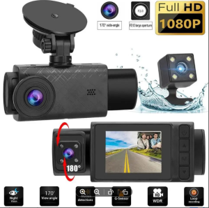 Dash Camera For Car Front And Rear 1080P Dashcam With Night Vision 360 Car Camera Recorder DVR Driving Dashcam For Car Front And Back Camera On-Dash Video Tracking Device For Car  S11