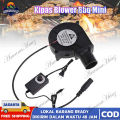 Turbo Fan Mini Blower Model Keong 12V / Turbo Fan Air Flow Blower / Kipas Blower Bbq Mini Untuk Kompor Panggangan Outdoor / Bearing Air Flow Pendingin Cooler Fan / Kipas Blower Dengan Turbin Udara Mini Portable Untuk Bbq Dc 12v. 