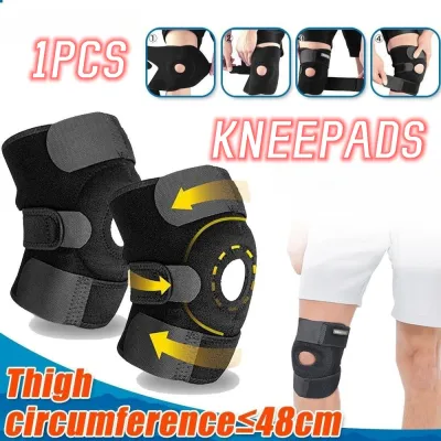 MAXXGYM 1PCS Adjustable Elastic Knee Brace Support Spring Knee Pad Outdoor Sports Running Compression Knee Pad Gym Strap Wristband Joelheira