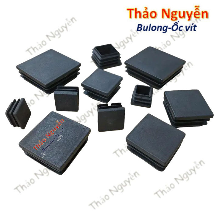 Đầu bịt trong cho sắt hộp vuông 13-60, nắp bịt chân bàn ghế loại nhựa ...