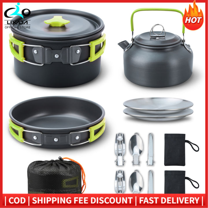 Lixada 22PCS Camping Cookware Kit Camping Utensils Cooking Set Camping - View #5