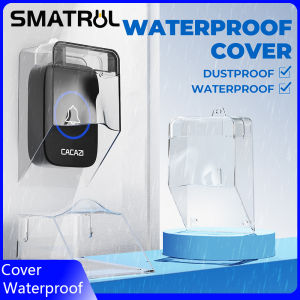 SMATRUL Waterproof cover for wireless doorbell door CALL dust cover Button Transmitter Launchersand Outdoor universal FOR CACAZI